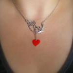 Silver Anchor Necklace - You Anchor My Heart -..